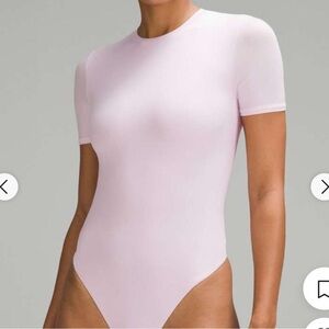 Lululemon bodysuit- pink, short sleeve